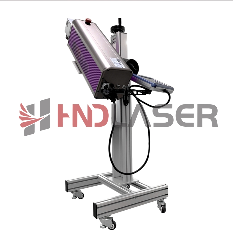 30W Flying CO2 Galvo Laser Marking Machine High Speed for Glass Wood Acrylic Water Bottle Logo Date Engraving