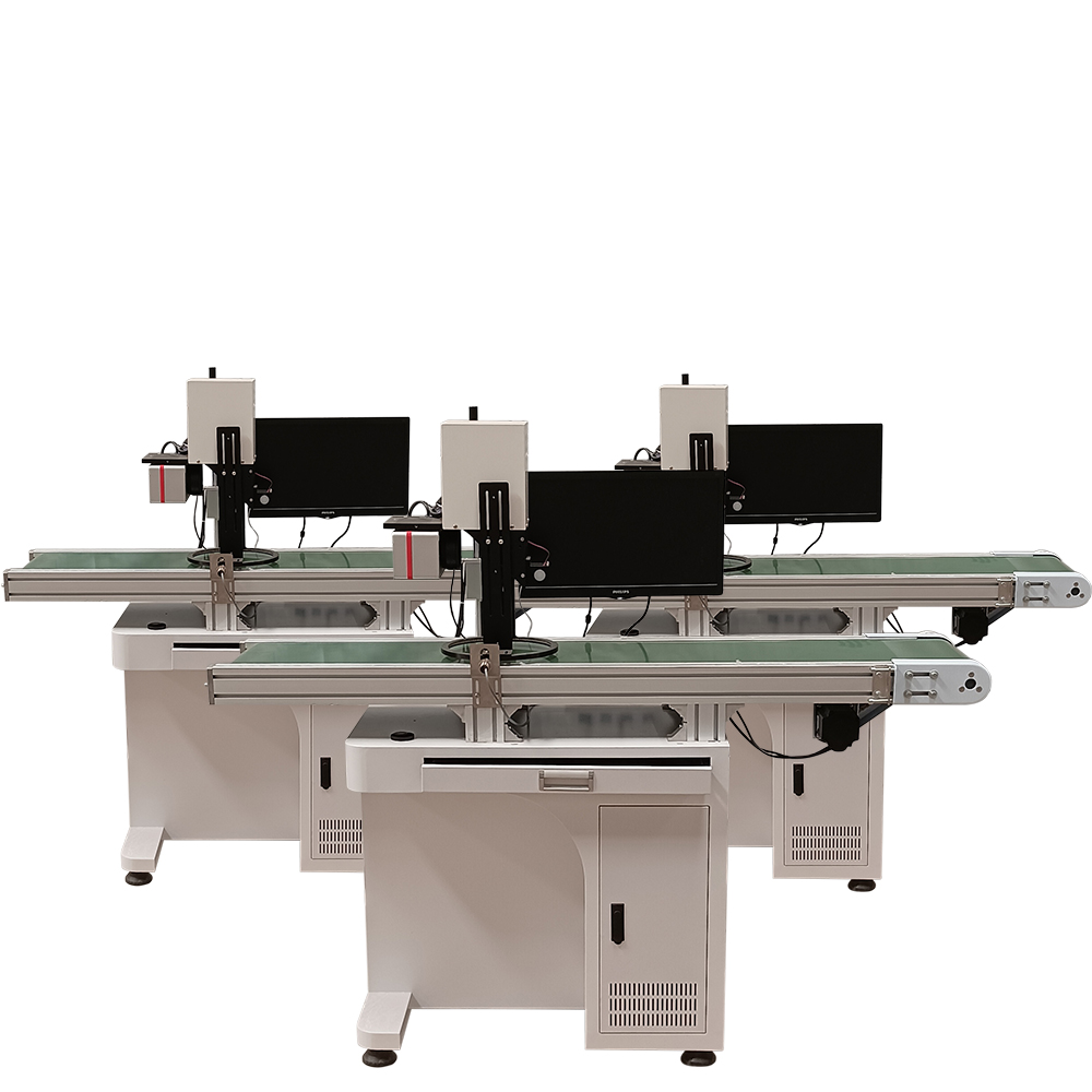 High Precision Camera Vision Positioning Fiber Laser Marking Machine CCD Visual Automatic Detection Laser Engraving Machine