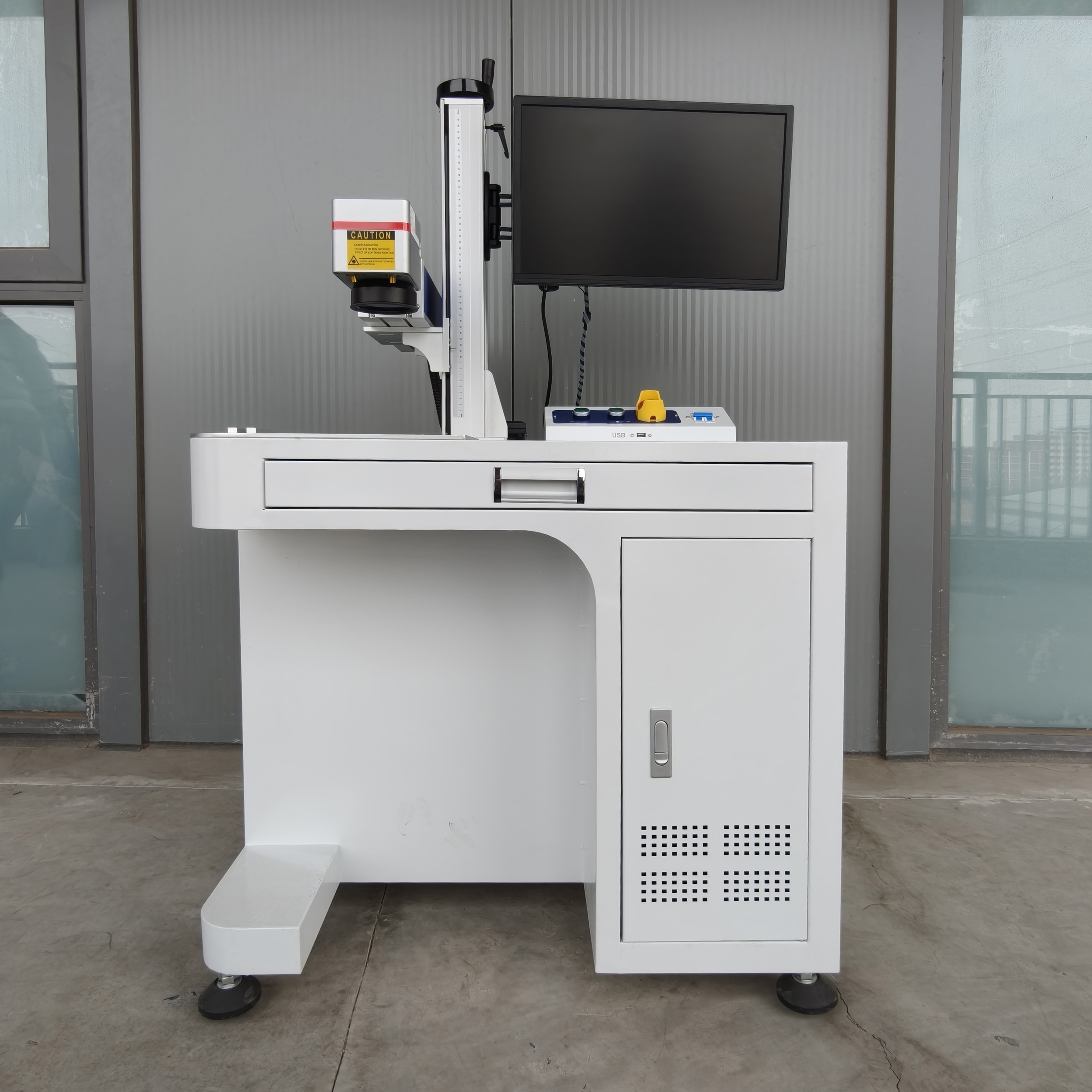 Laser Marking Machines 3d Mopa Fiber Laser Engraving Machine with Conveyor