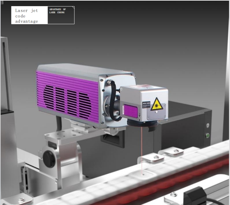 Production Line Flying 20W CO2 Laser Marking Machine Expiry Date Batch Code Laser Printer for Plastic Bags Cable Wire PET Bottle