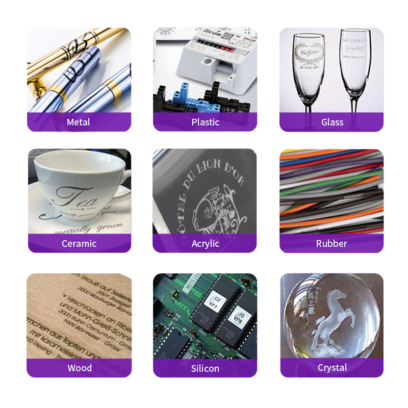 Zixu Online Flying Laser Marking Machine CO2 UV PET Bottle Lid Plastic Packaging Bag Production Expiry Date Coding Printer