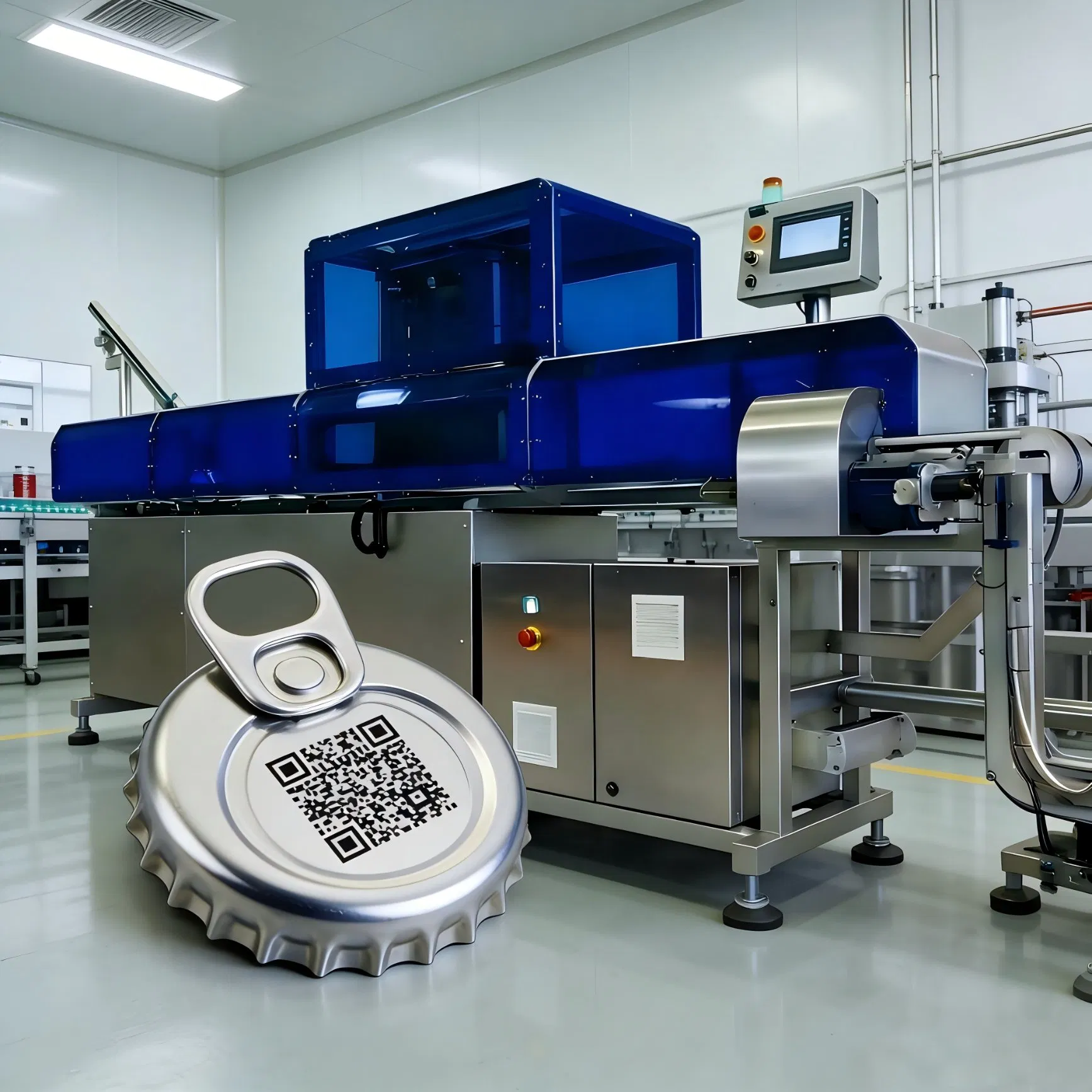 Smart Can Cap Coding Inspection Rejection System with Real-Time Logging and Sort