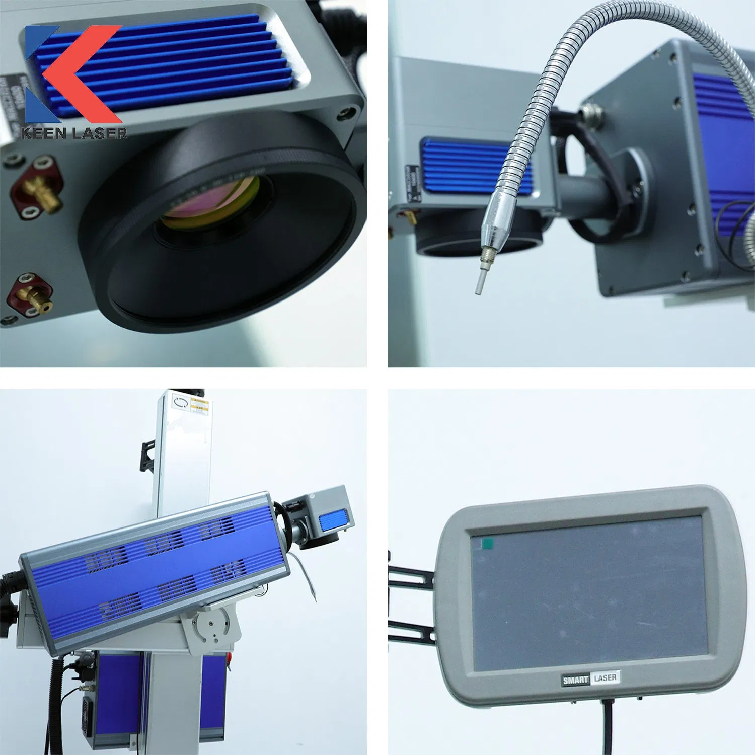 PE HDPE PPR PVC Pipe Cable Printer Car Glass Coding Creative Mug Cups High Speed Production 40W CO2 Online Flying Laser Marking Engraving Printing Machine