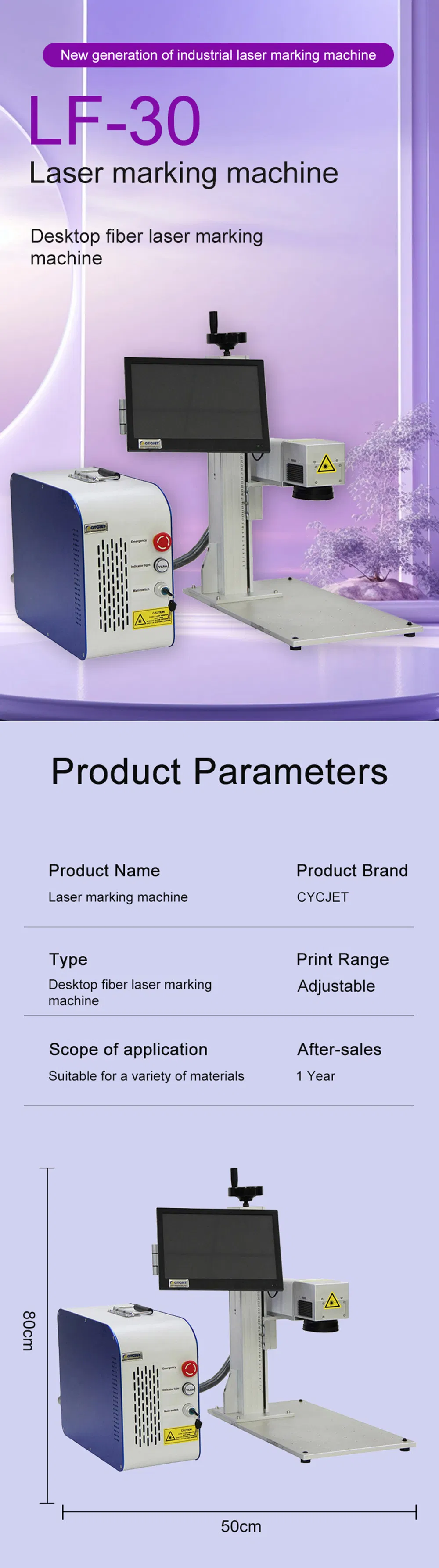 Portable Online Laser Coding Machine for Metal Details