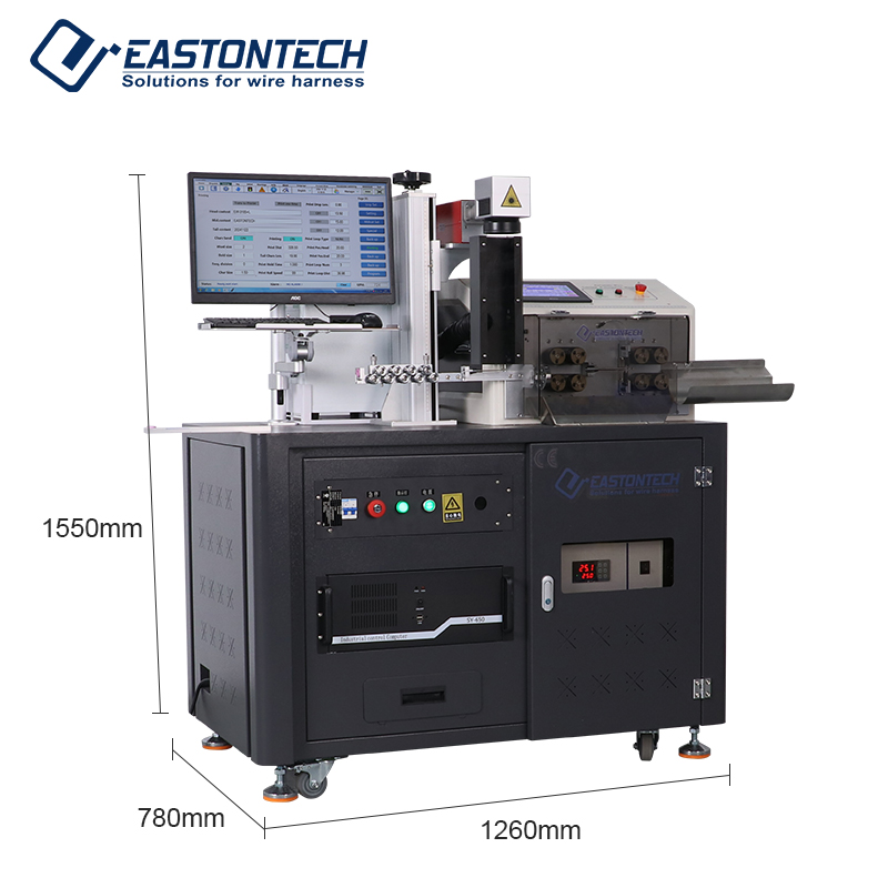 EW-3035+L Fully Automatic Wire Cut and Cable Strip Machine with Wire Laser Cable Marking Machine Industrial Control Software