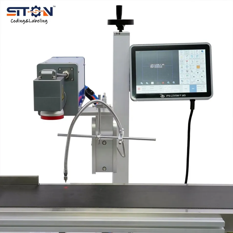 IPS-Luv5w F Mg High Speed Automatic Online Date Batch Coding 5W UV Laser Marking Machine