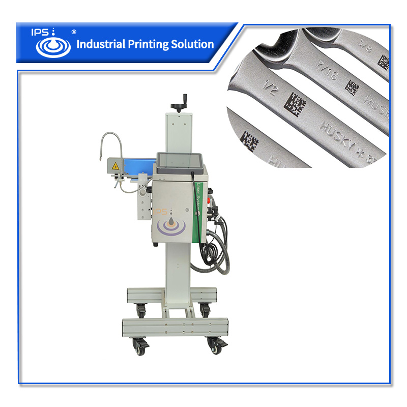 IPS-Lf50W Mg Online 50W Fiber Laser Coding Machine for Production Line Batch Code Date Code Qr Code Marking
