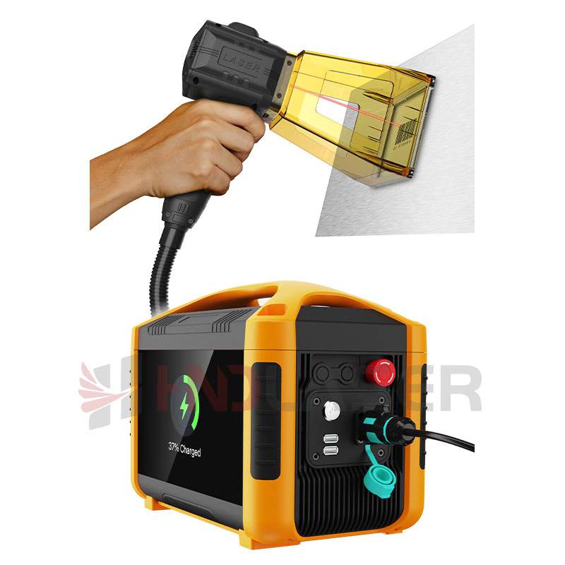 20W 30W 50W Mini Handheld Fiber Laser Galvo Logo Engraver Printer CNC Portable Metal Aluminum Glass Stone Printing Marking Engraving Coding Ecth Machine Price