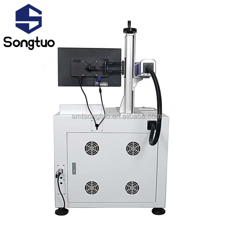 High Quality Desktop Fiber Laser Marking Machine for SMT Production Line and Placement Industry