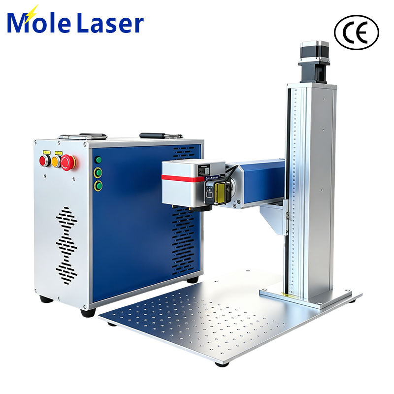 60W Mopa Fiber Laser Marking Machine JPT M7 Color 3D Engraving for Metal Aluminum Anodized Black