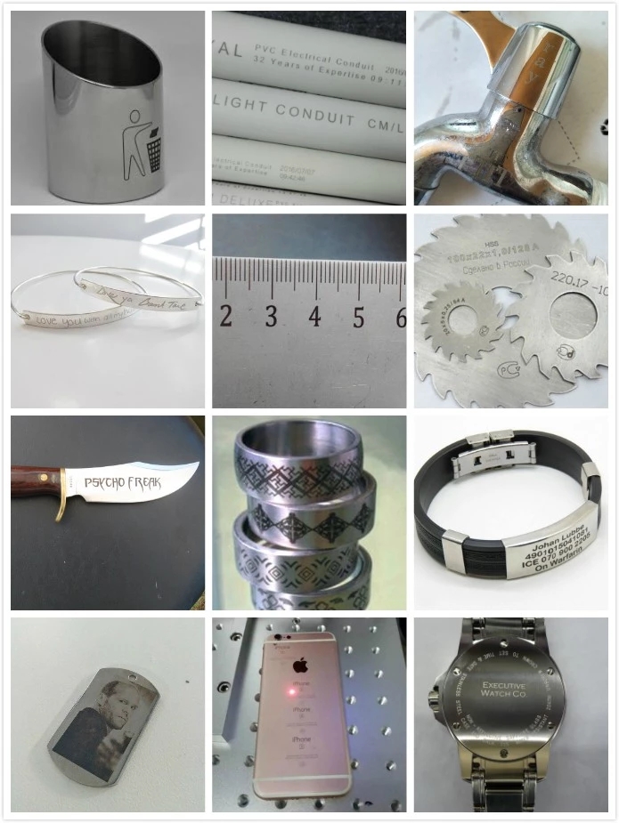 Desktop and Portable 20W 30W 50W 60W 100W RAYCUS Laser Fiber Marking Machines for Engraving Metal ID Cards