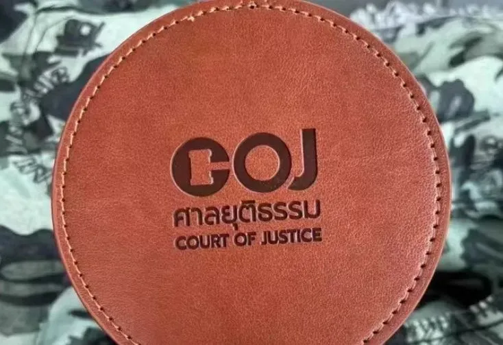 Leather printing sample