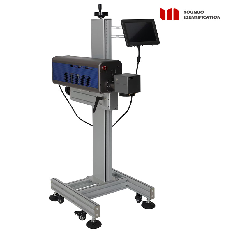 Automatic Online Flying CO2 Laser Printer Laser Marking Machine CO2 Laser Coder for Bag Bottle Expiry Date