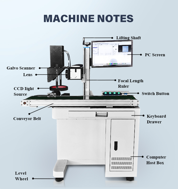 Factory Price Camera CCD Visual Positioning Automatic Focus Vision System Fiber Laser Marking Machine