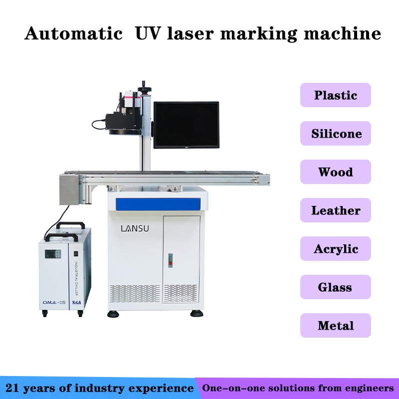 Lansu 5W UV Vision Laser Engraving System for Plastic Cable Accessories