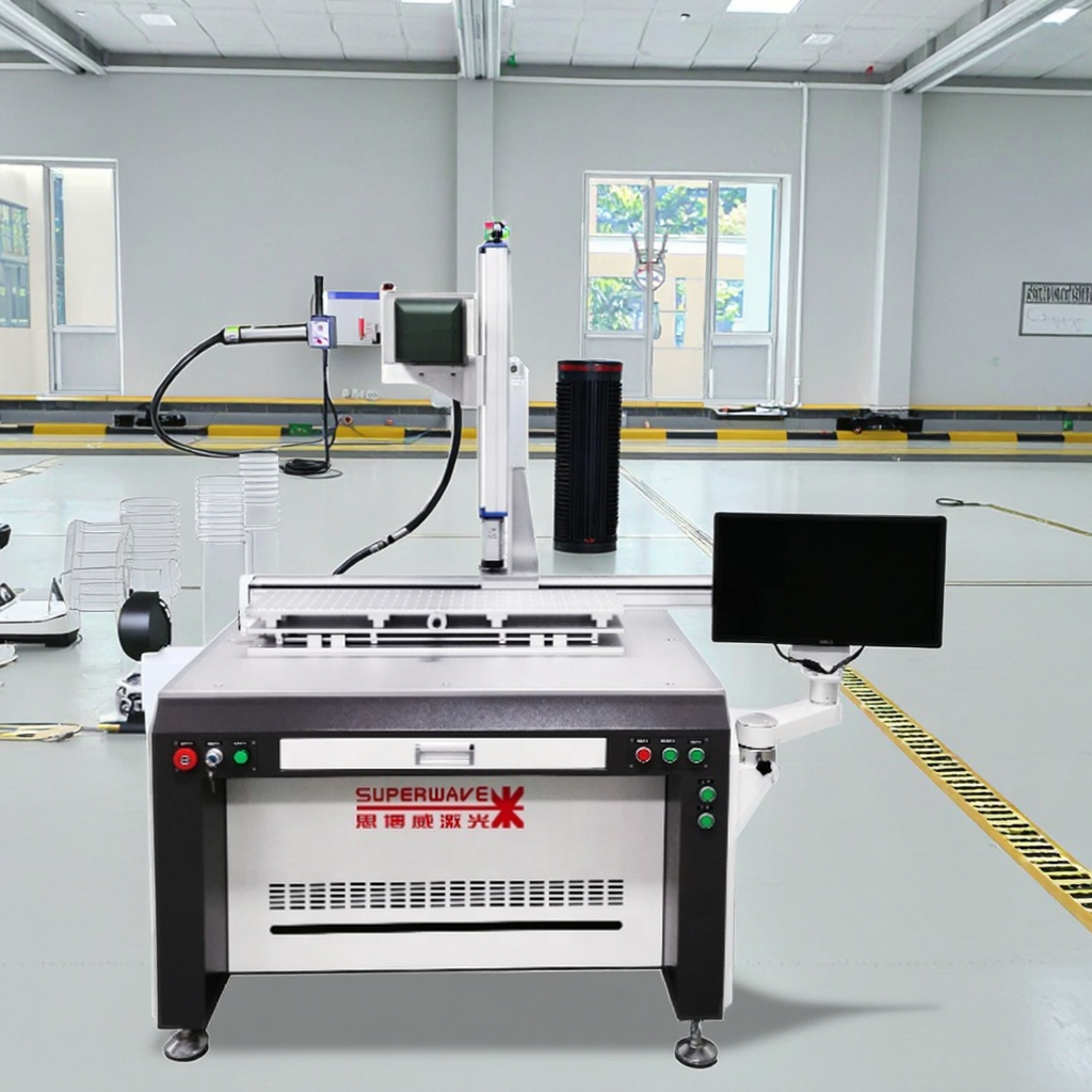 3D Fiber Laser Marking Machine for Metal Rotary Axis Cylindrical Engraving Brass Silver Large Format Deep Engraving
