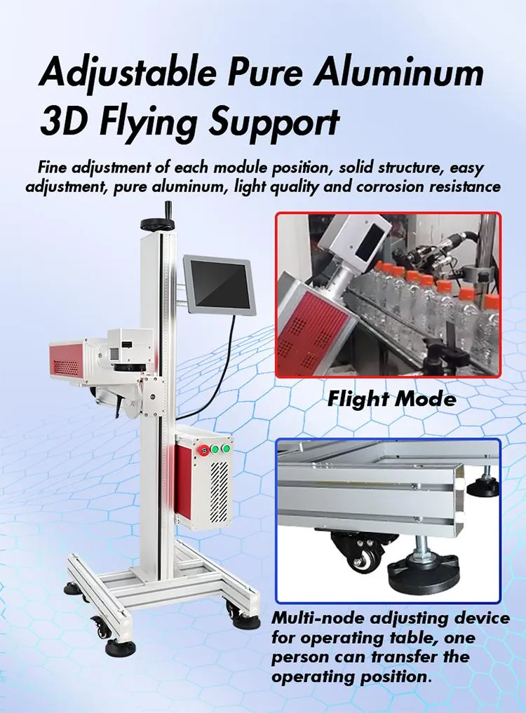 High Speed Durable Automation Factory Price Phone Cell 50W Laser Marking Machine