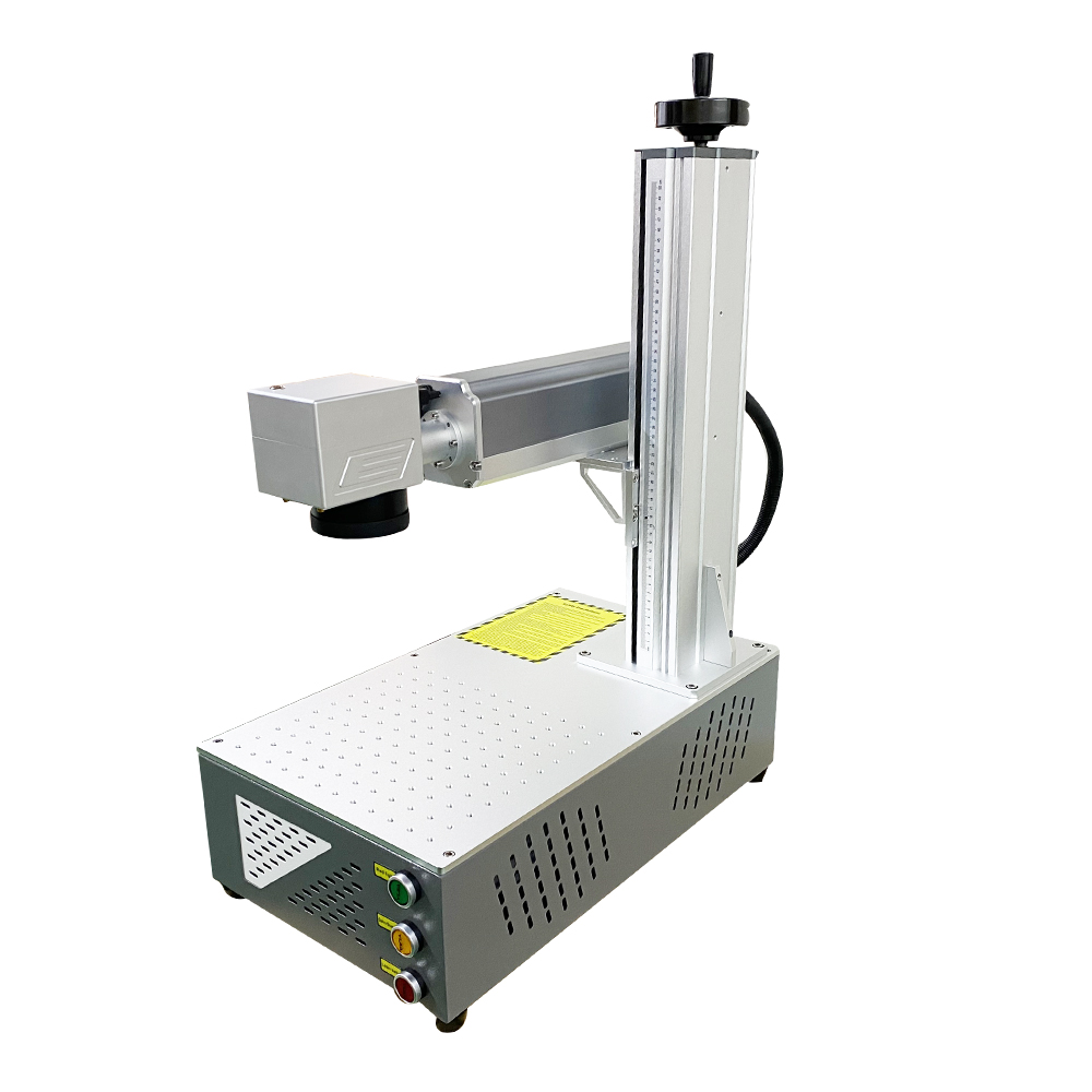 Factory Direct Metal Stainless Steel Aluminium Plastic PVC Desktop integrated Fiber Laser marking machine