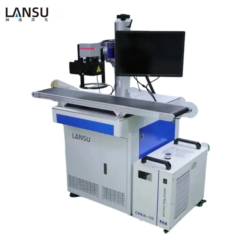 10W UV Vision Laser Engraving System for Leather Belts