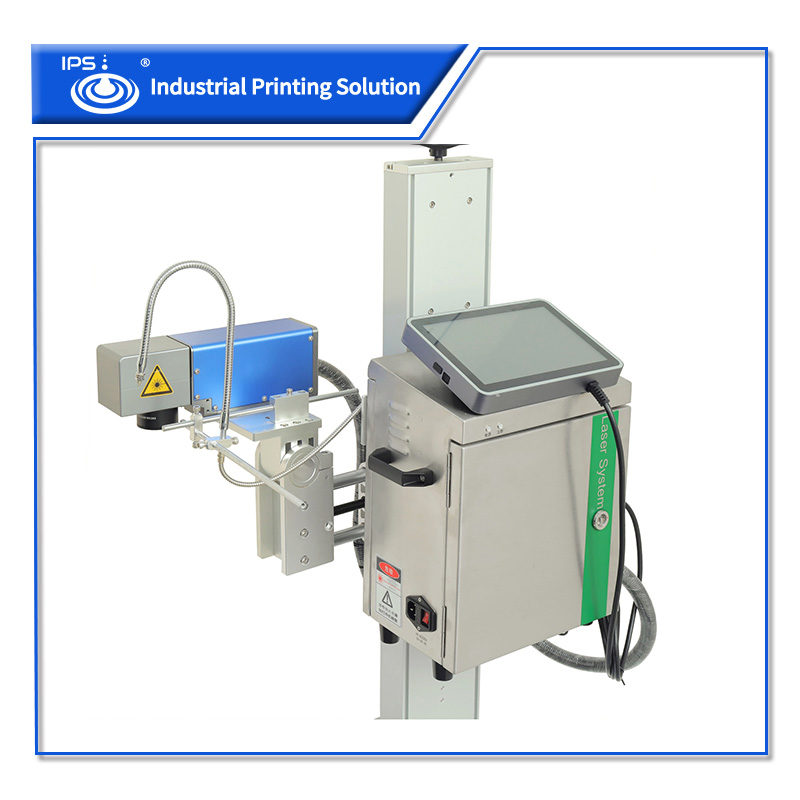 IPS-Lf50W Mg Online 50W Fiber Laser Coding Machine for Production Line Batch Code Date Code Qr Code Marking