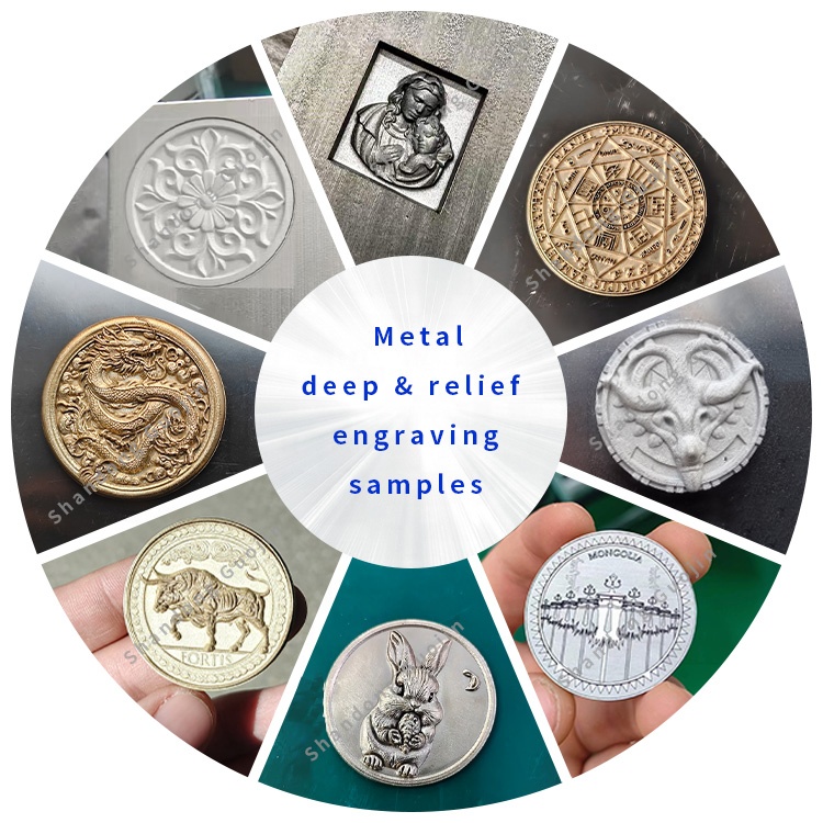 Dynamic 3d Fiber Laser Marking Machine 30W 60W 100W JPT Mopa 3D Laser Engraving Machine for Coin Jewelry Metal Mould