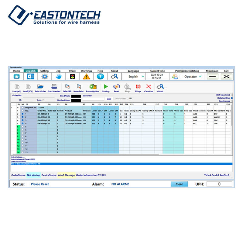 EW-3035+L Fully Automatic Wire Cut and Cable Strip Machine with Wire Laser Cable Marking Machine Industrial Control Software