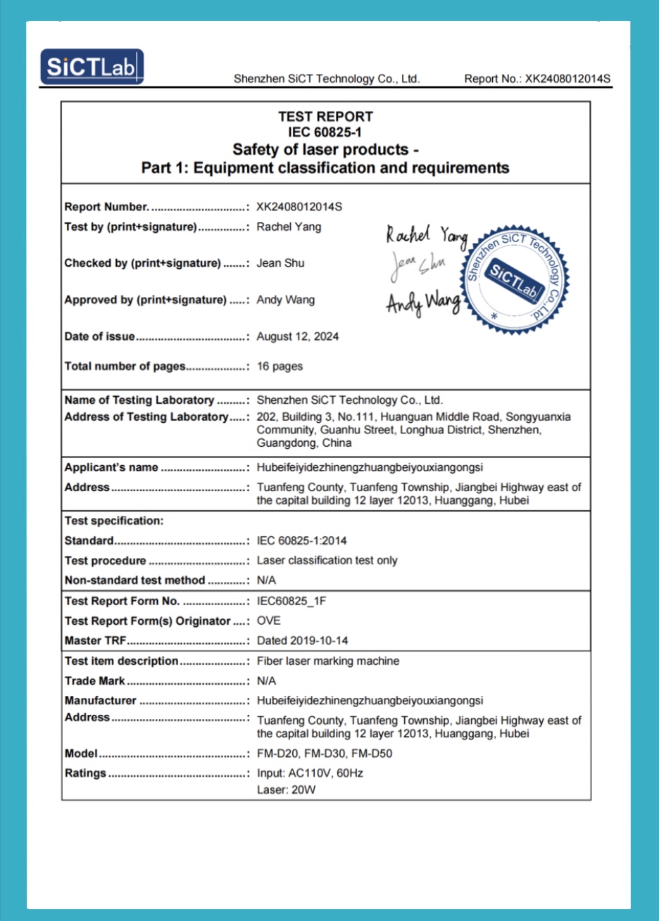 IEC Certificate