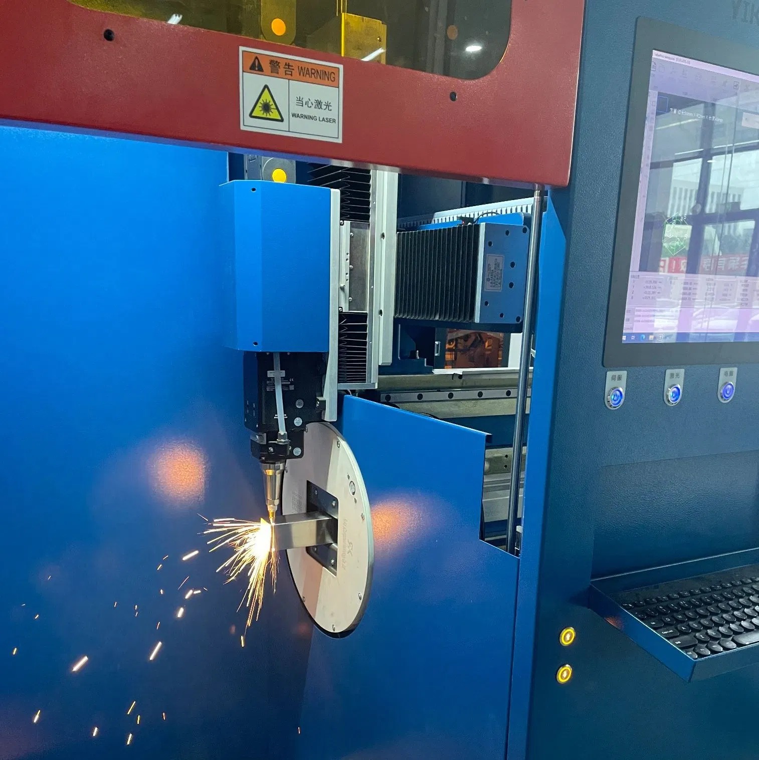 2025 The Most Advanced Tube Laser Cutting Machine Pipe Metal Steel Engraving Machine Fast Speed