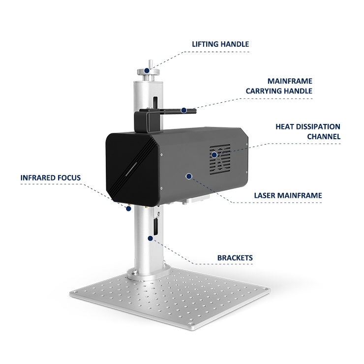 Industrial Standard Durable One-button Start Laser Engraver User-friendly Marking Machine Mini Laser Printer for PCB Stone Medal