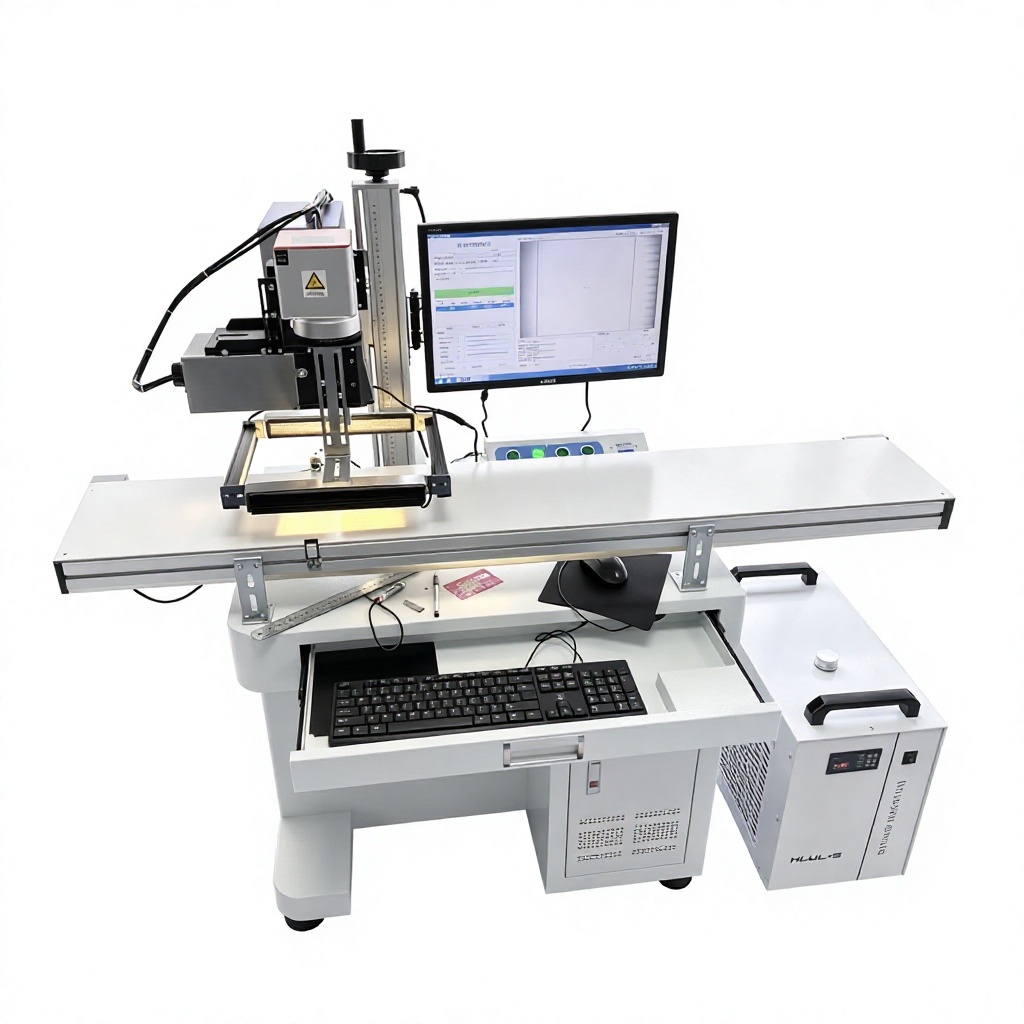 Hot Optical Fiber Co2 UV Laser Marking Machine Visual Positioning System CCD Camera Laser Marking Engraving Machine