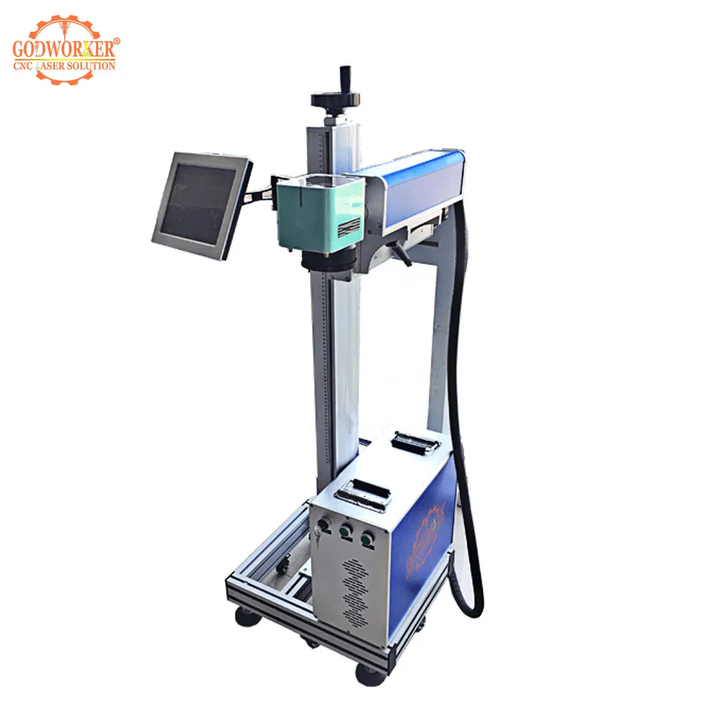 High Speed Online Flying Fiber Laser Marking Machine 30W 50W 60W 100W