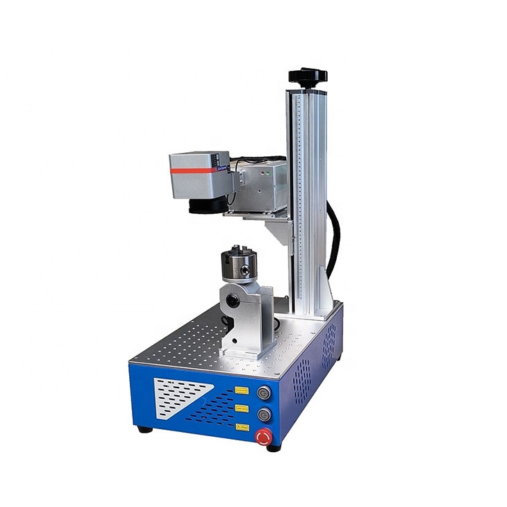 2D 2.5D 3D UV 10w CO2 RF 40W Fiber 100W Laser Marking Machine with Pen Rotary and Ring Rotary and Roller Rotary