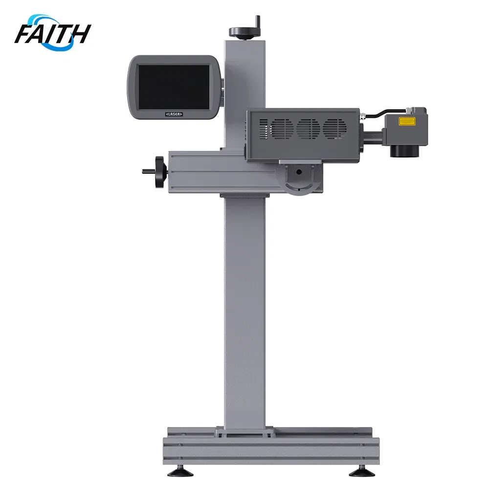 Faith Industrial-Grade High-Speed Fully Automatic CNC Online Flying Laser Marking Machine, Suitable for Marking Date Text on PVC/PE/PP Materials