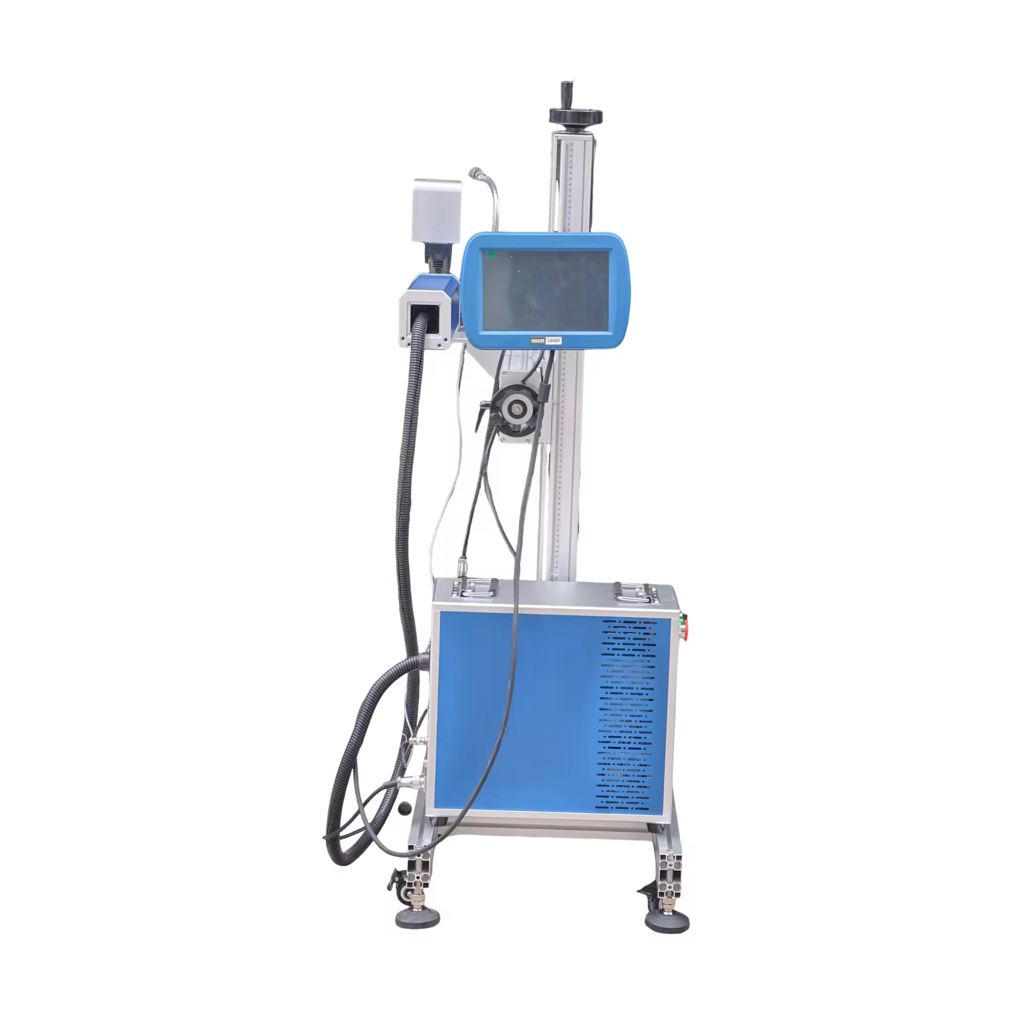 Best Price 50W Flying Fiber Laser Marking Machine High Speed for Metal Plastic Engraving DXF/AI/DST Precision Easy