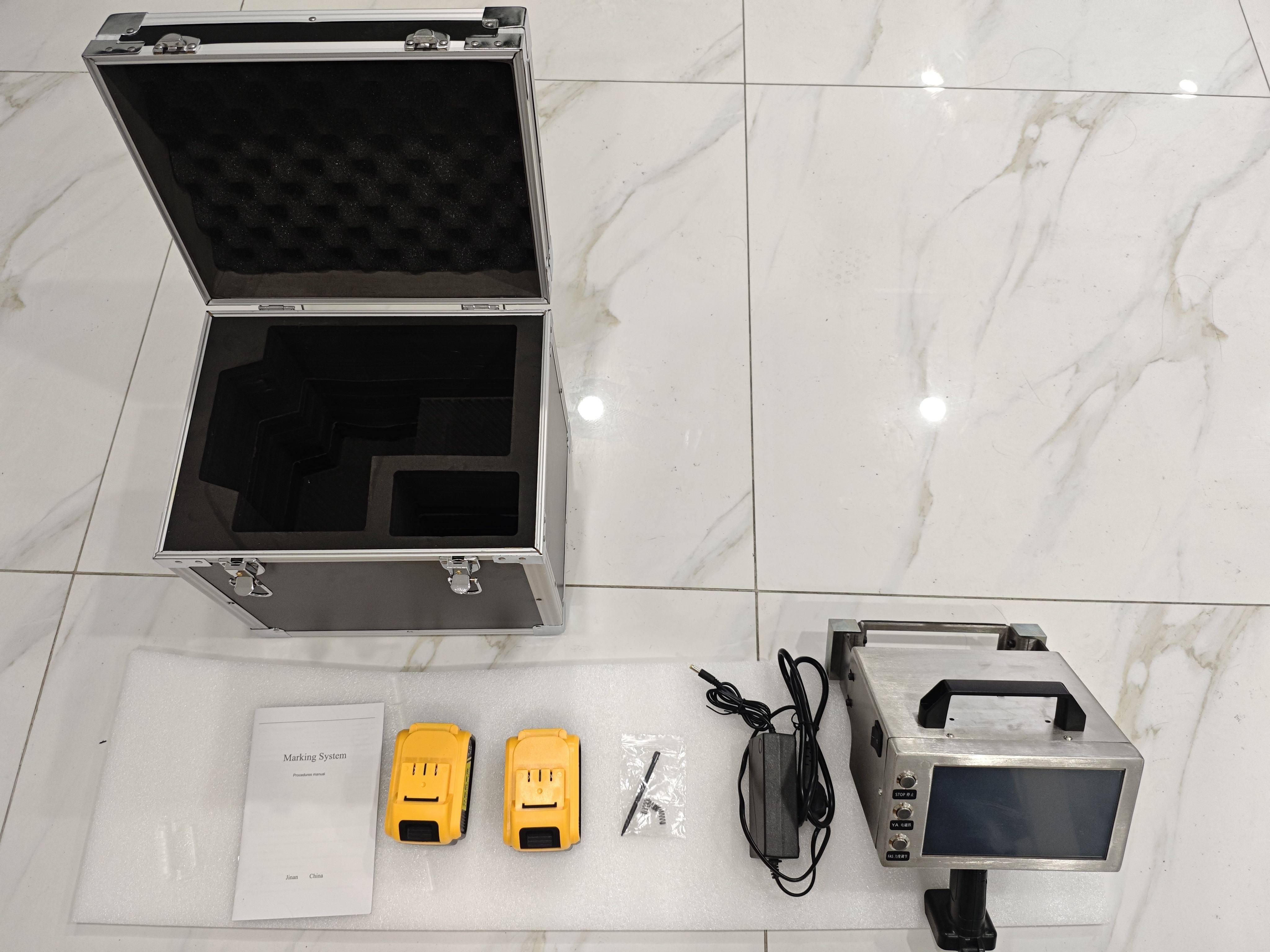 Portable Electric Vin Number Metal Label Marking Engraving Printing Machine For Vin Code Metal Steel Printing Engraver Machinery