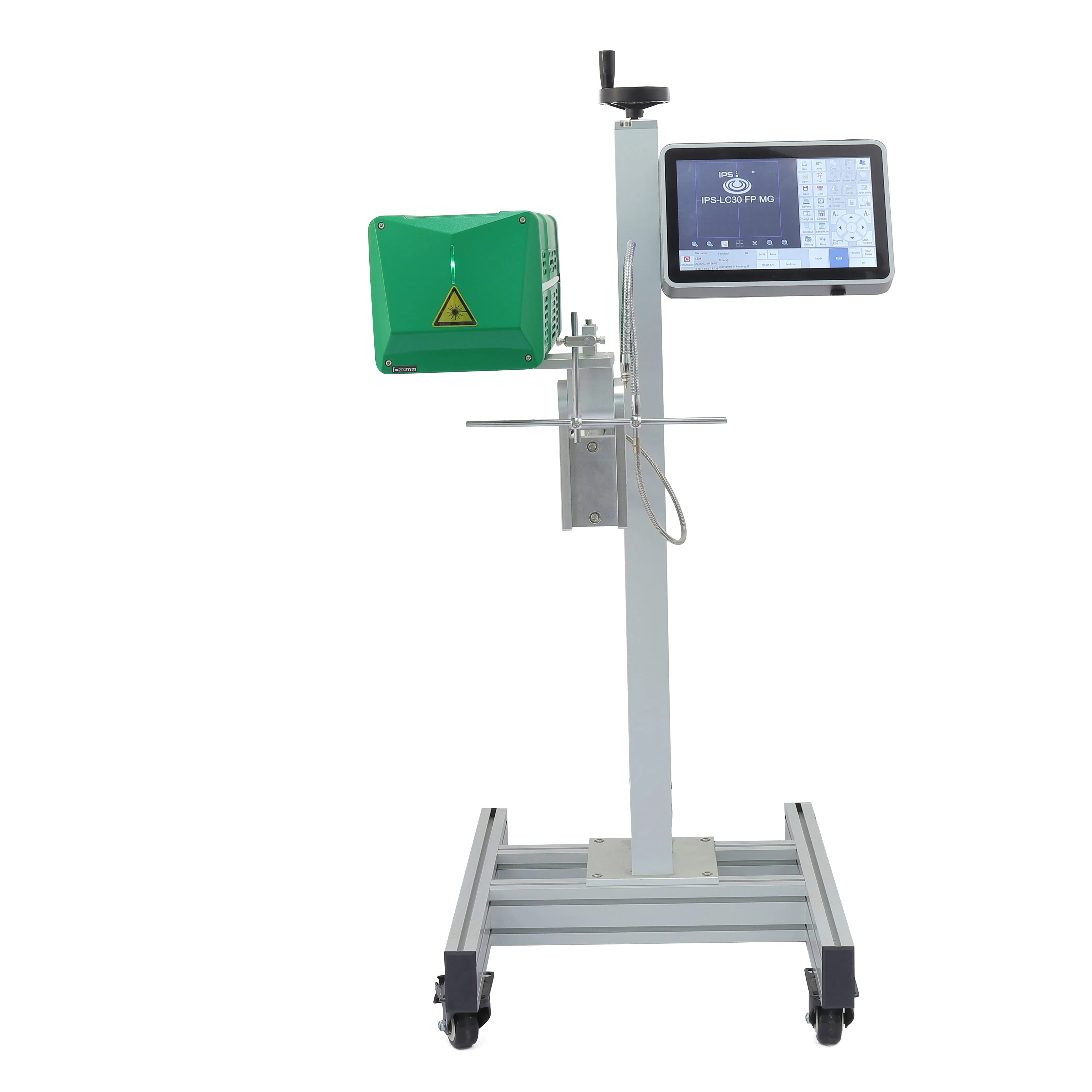 Online Flying CO2 Laser Coding Machine for Bottle Plastic Bag Marking