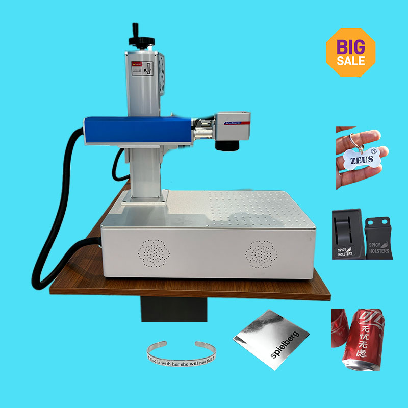 New Design Mini Laser Marking 20w 30w Gold Bangle Jewelry Fiber Laser Marking Machine Phone Case Printing Machine