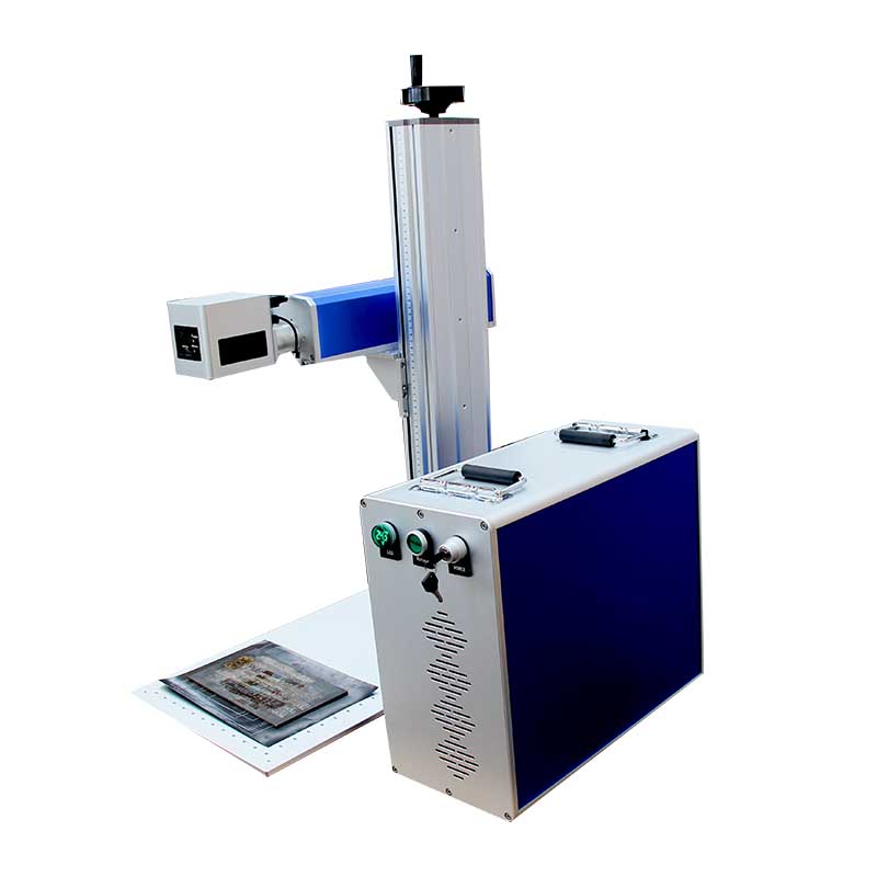 Raycus JPT 20W 30W 50W High-Accuracy Air-Cooled CNC Fiber Laser Marking Machine for Jewelry Metal Plastic Supporting DXF/AI