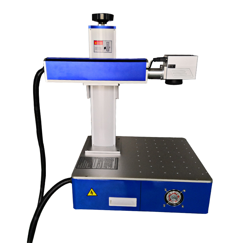 Desktop and Portable 20W 30W 50W 60W 100W RAYCUS Laser Fiber Marking Machines for Engraving Metal ID Cards