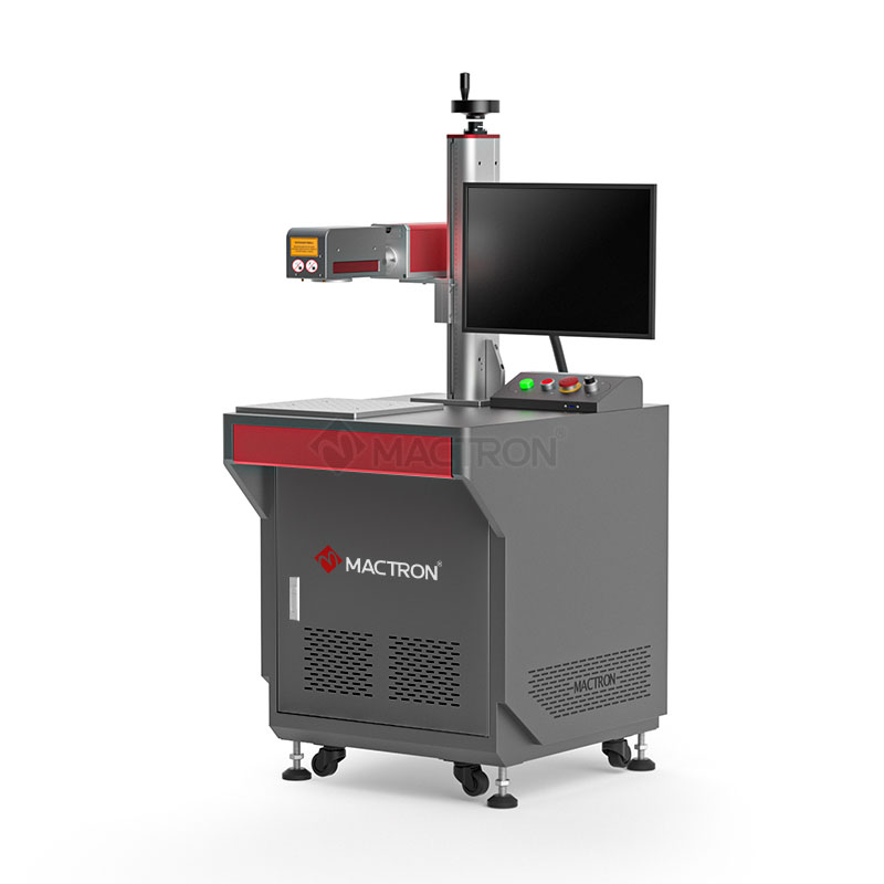 50W 3D Fiber Laser Metal Engraving Marking Machine on Curve Metal