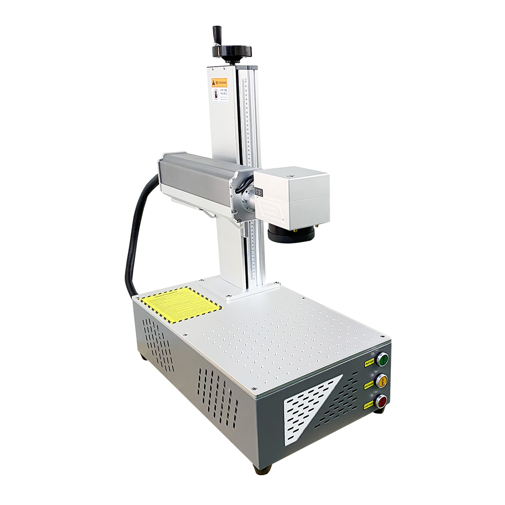 Factory Direct Metal Stainless Steel Aluminium Plastic PVC Desktop integrated Fiber Laser marking machine