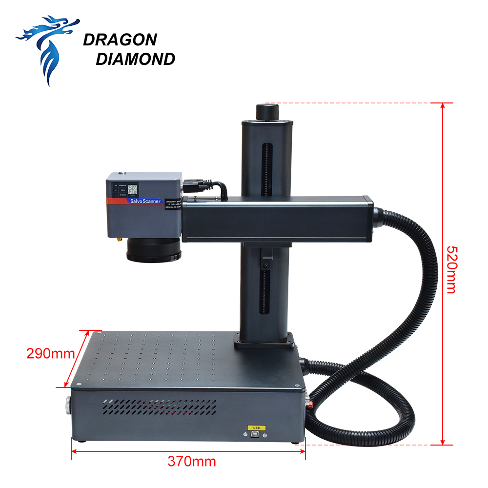 20w Mini Desktop Marking Machine Portable Fiber Laser Marking Machines Light Weight Fiber Laser Marker for Engraving