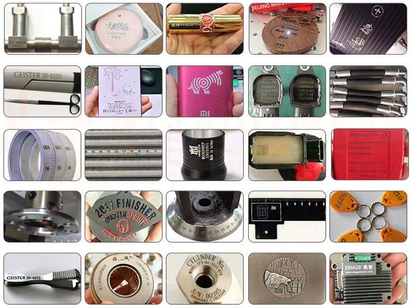 Laser Marking Samples on Various Materials