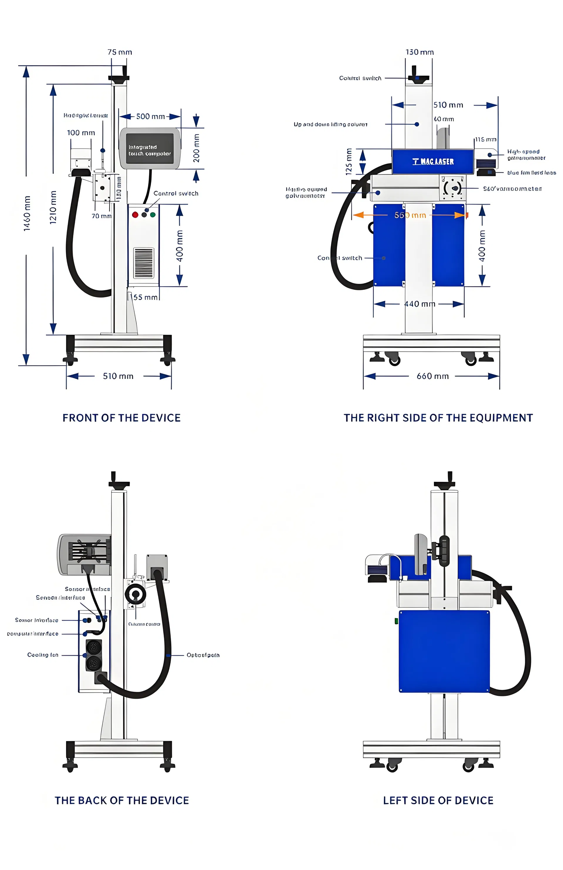 Fiber Laser Marking Machine Specifications
