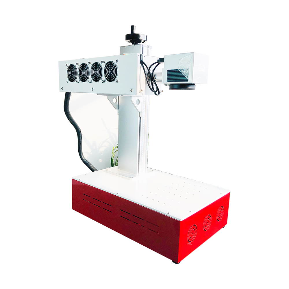 C02 Fiber Laser Marking Machine CNC Air-Cooled High Safety Home Use for Electronics PCB Metal Tags ID Cards Supports BMP