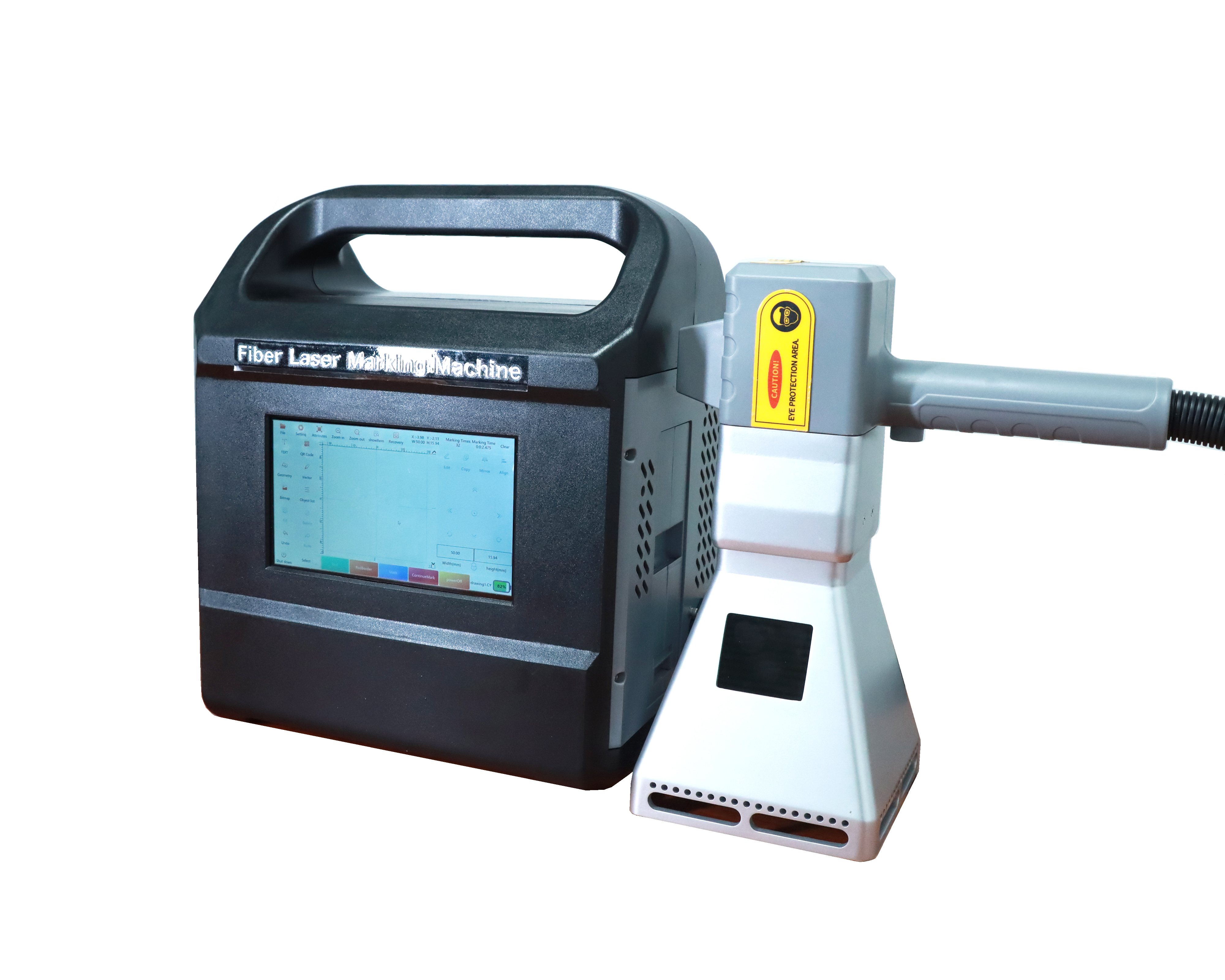 Portable 20W/30W/50W Mini Handheld Fiber Laser Marking Machine Easy Operation Air Cooling Excellent After-Sale Service AI Home