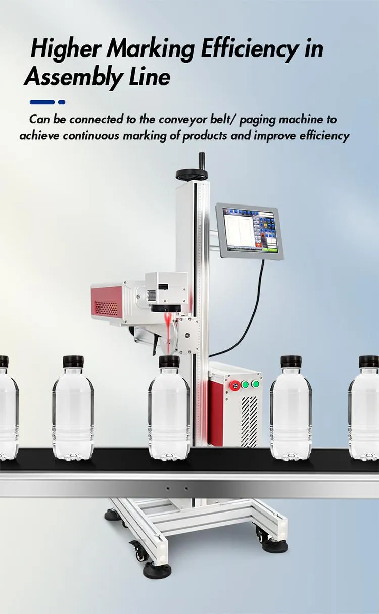 High Speed Durable Automation Factory Price Phone Cell 50W Laser Marking Machine