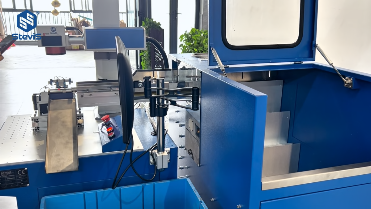 Smart Visual Alignment Auto Feeding 99% Pass Rate Fully Automatic CNC UV CO2 Laser Marking Machine Supports DXF/PLT/BMP/AI