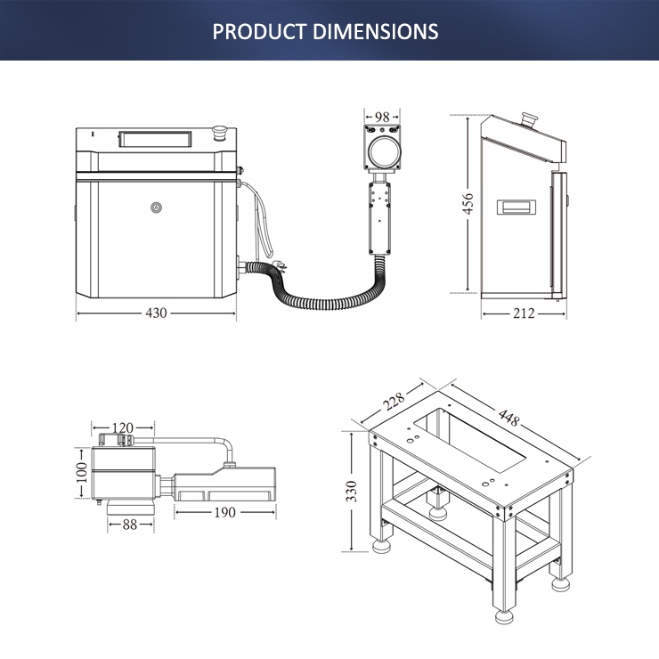New Automatic Integrated Fiber Laser Marking Machine DXF Stand-Alone Configuration Pre-made Bag Packaging Systems CE ISO