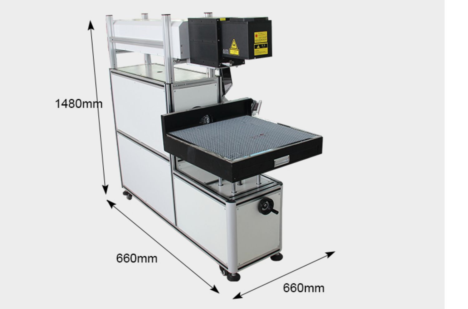 WH6060 CO2 Laser Marking Machine Dimensions and Setup